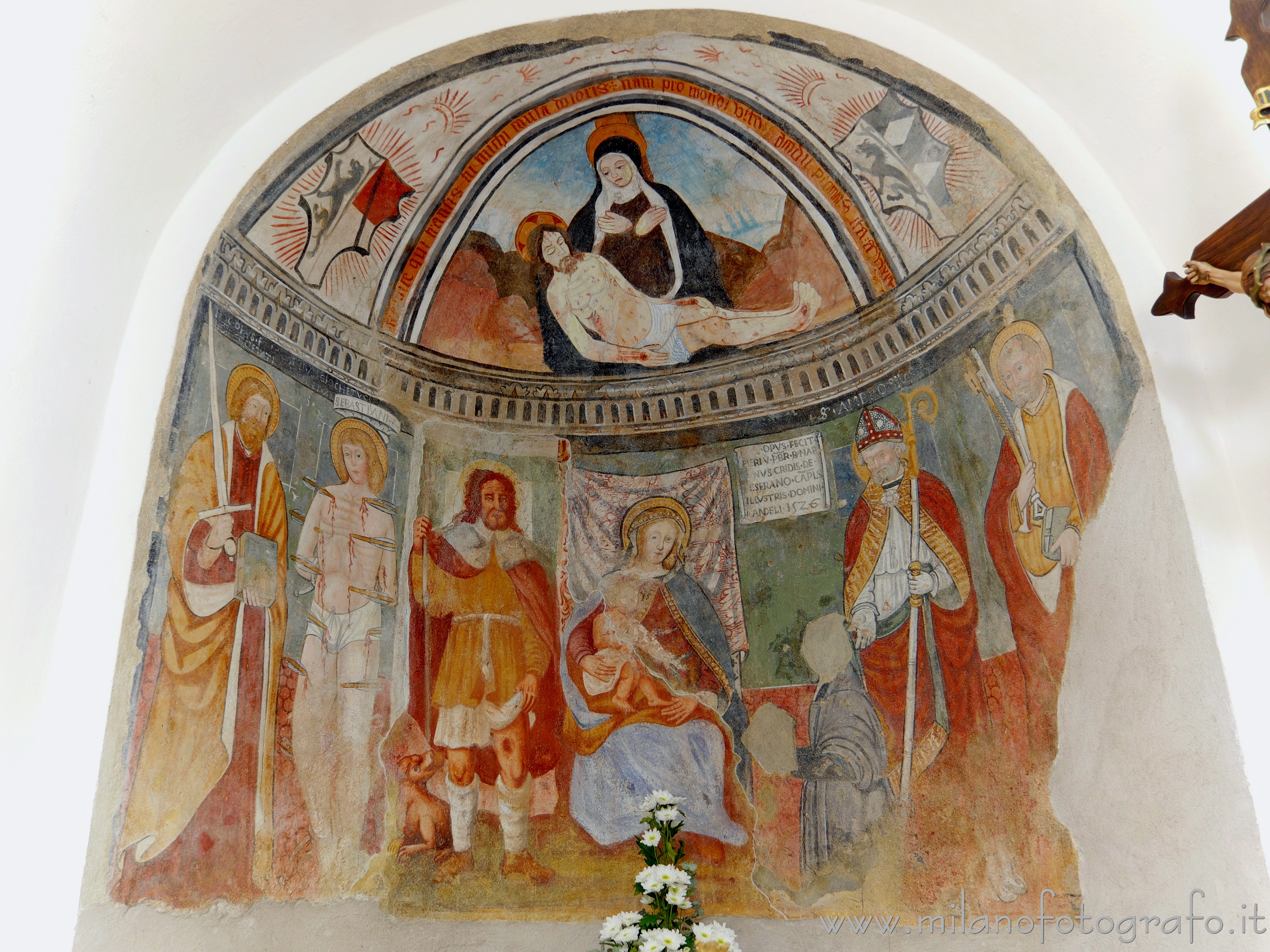 Gaglianico (Biella, Italy) - Apse of the Oratory of San Rocco